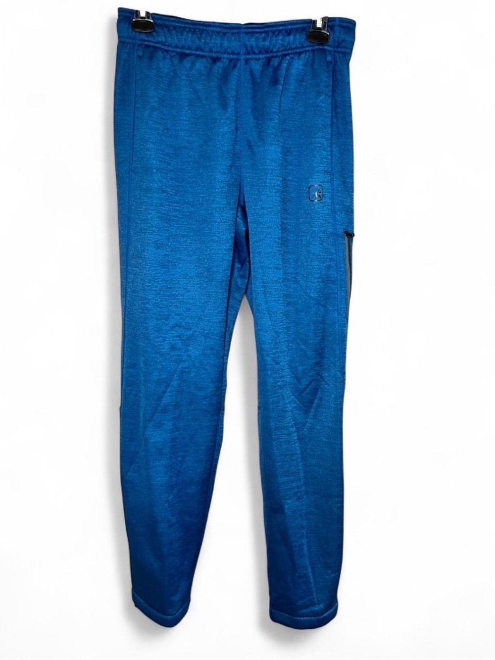 And1 Blue Fleece-Lined Athletic Pants with Black Waistband